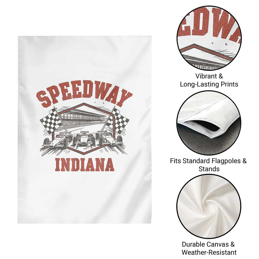 Indiana Speedway Slammer 2025 Garden Flag Detention Prison Jail TS02 Print Your Wear