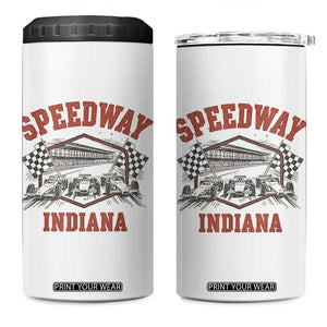 Indiana Speedway Slammer 2025 4 in 1 Can Cooler Tumbler Detention Prison Jail TS02 One Size: 16 oz White Print Your Wear
