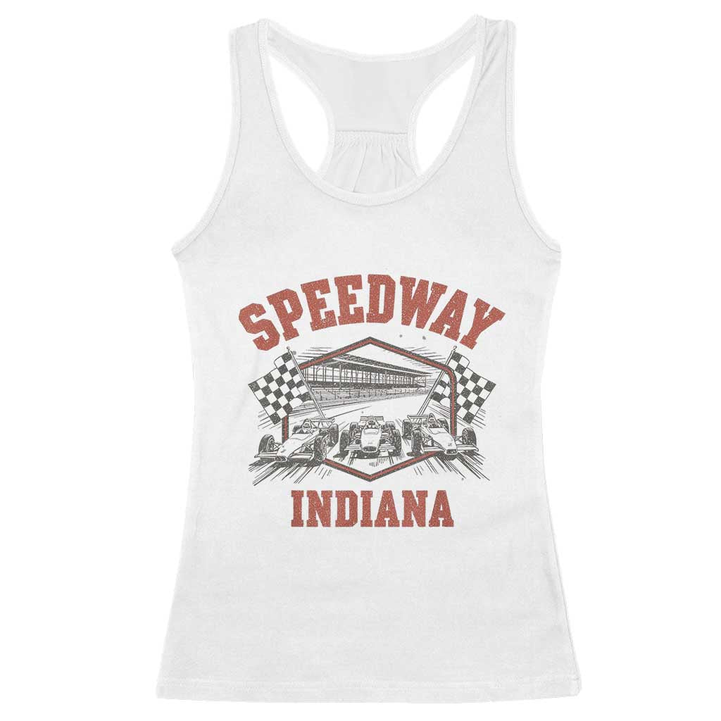 Indiana Speedway Slammer 2025 Racerback Tank Top Detention Prison Jail TS02 White Print Your Wear