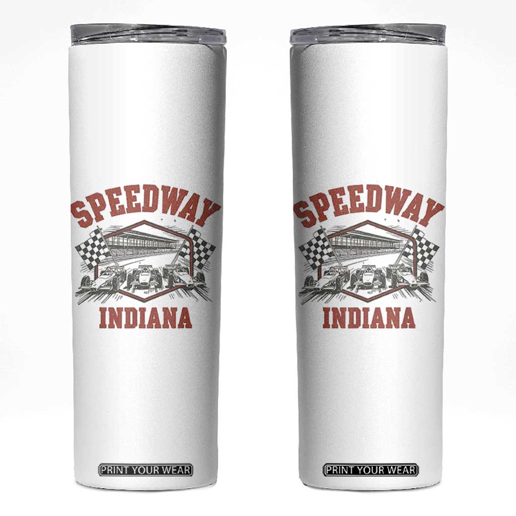 Indiana Speedway Slammer 2025 Skinny Tumbler Detention Prison Jail TS02 White Print Your Wear