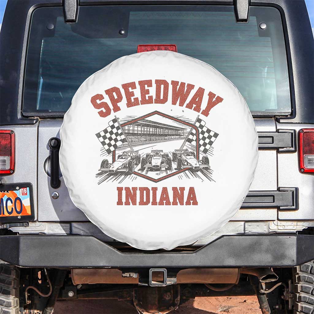 Indiana Speedway Slammer 2025 Spare Tire Cover Detention Prison Jail TS02 No hole White Print Your Wear