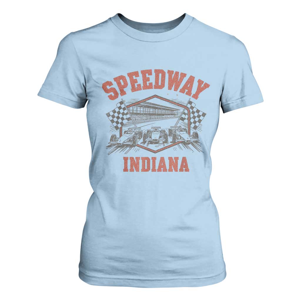 Indiana Speedway Slammer 2025 T Shirt For Women Detention Prison Jail TS02 Light Blue Print Your Wear