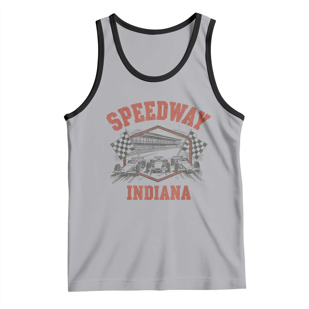 Indiana Speedway Slammer 2025 Tank Top Detention Prison Jail TS02 Athletic Heather Black Print Your Wear