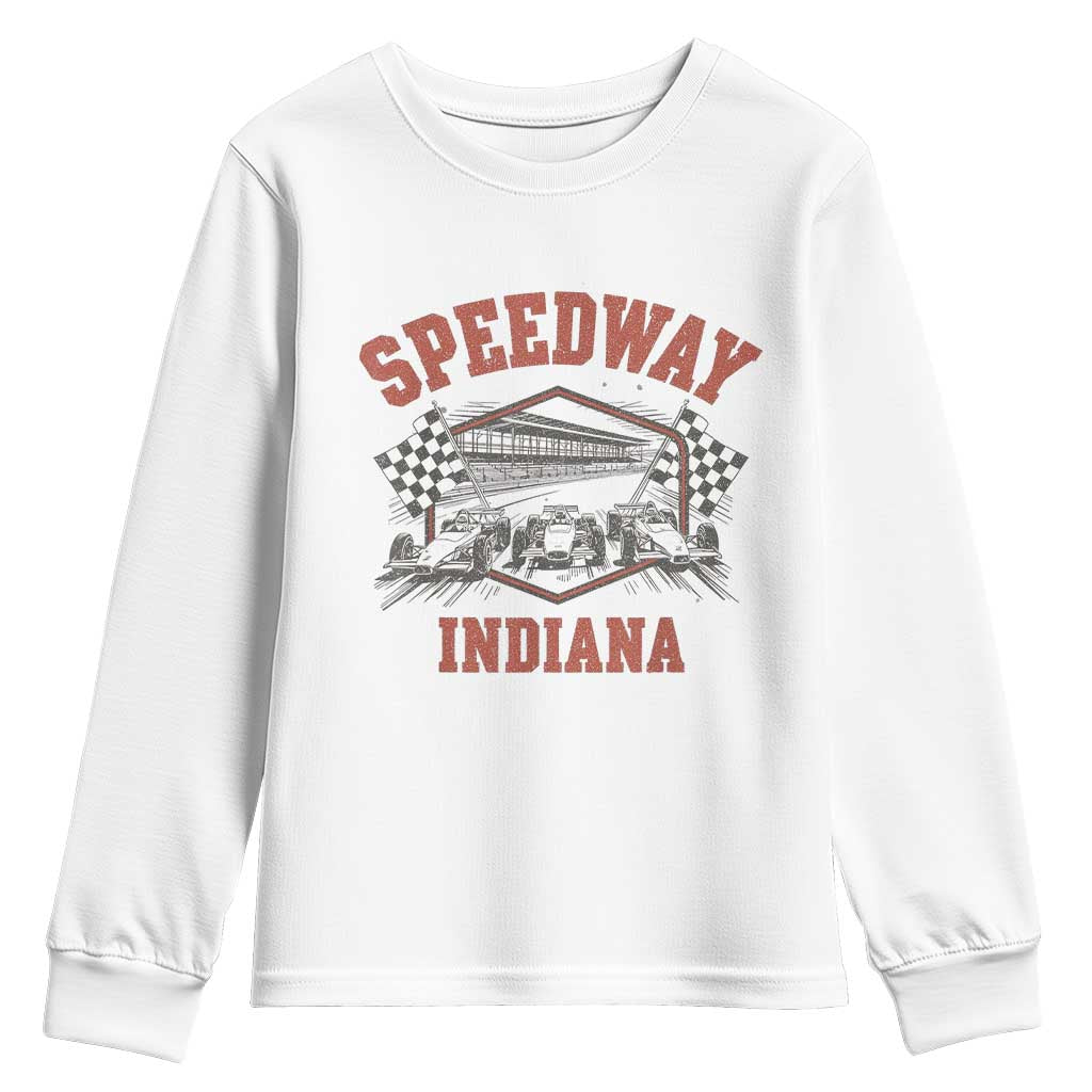Indiana Speedway Slammer 2025 Youth Sweatshirt Detention Prison Jail TS02 White Print Your Wear