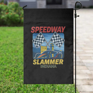 Speedway Slammer 2025 Garden Flag Indiana Alcatraz Vintage Racing Graphic TS02 Print Your Wear