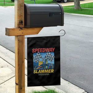 Speedway Slammer 2025 Garden Flag Indiana Alcatraz Vintage Racing Graphic TS02 Print Your Wear