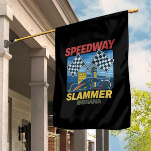 Speedway Slammer 2025 Garden Flag Indiana Alcatraz Vintage Racing Graphic TS02 Print Your Wear