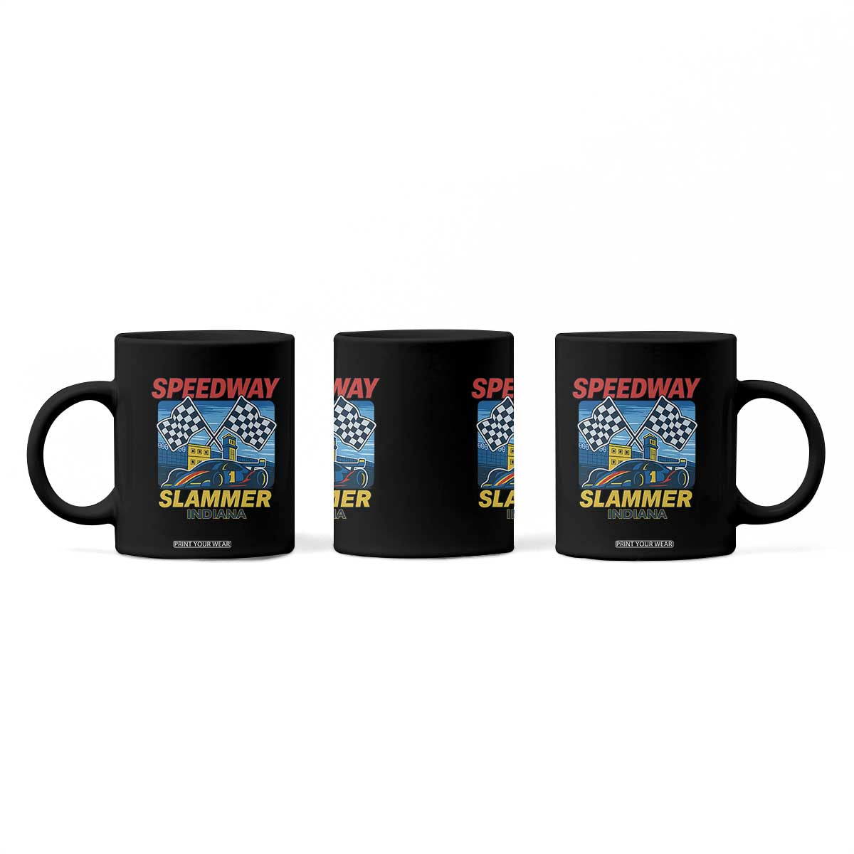 Speedway Slammer 2025 Coffee Mug Indiana Alcatraz Vintage Racing Graphic TS02 Print Your Wear