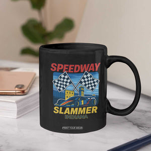 Speedway Slammer 2025 Coffee Mug Indiana Alcatraz Vintage Racing Graphic TS02 Print Your Wear