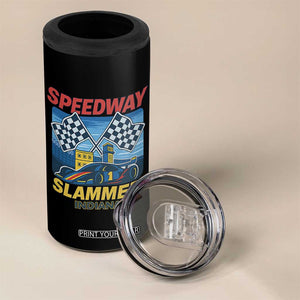 Speedway Slammer 2025 4 in 1 Can Cooler Tumbler Indiana Alcatraz Vintage Racing Graphic TS02 Print Your Wear