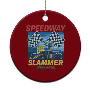 Speedway Slammer 2025 Ceramic Ornament Indiana Alcatraz Vintage Racing Graphic TS02 1pc Red Print Your Wear