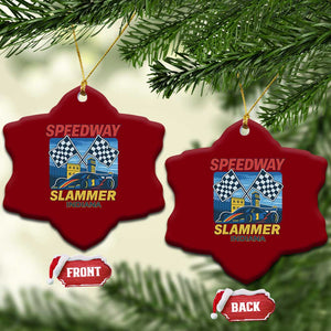 Speedway Slammer 2025 Ceramic Ornament Indiana Alcatraz Vintage Racing Graphic TS02 Print Your Wear