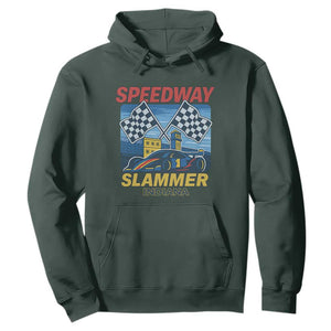 Speedway Slammer 2025 Hoodie Indiana Alcatraz Vintage Racing Graphic TS02 Dark Forest Green Print Your Wear