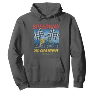 Speedway Slammer 2025 Hoodie Indiana Alcatraz Vintage Racing Graphic TS02 Dark Heather Print Your Wear