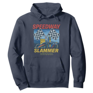 Speedway Slammer 2025 Hoodie Indiana Alcatraz Vintage Racing Graphic TS02 Navy Print Your Wear