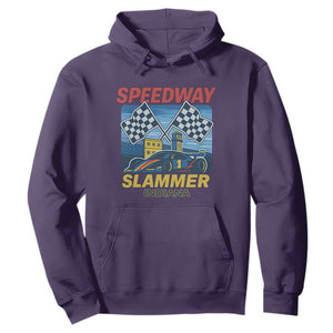 Speedway Slammer 2025 Hoodie Indiana Alcatraz Vintage Racing Graphic TS02 Purple Print Your Wear