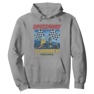 Speedway Slammer 2025 Hoodie Indiana Alcatraz Vintage Racing Graphic TS02 Sport Gray Print Your Wear