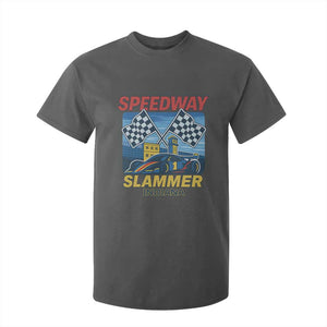 Speedway Slammer 2025 T Shirt For Kid Indiana Alcatraz Vintage Racing Graphic TS02 Dark Heather Print Your Wear