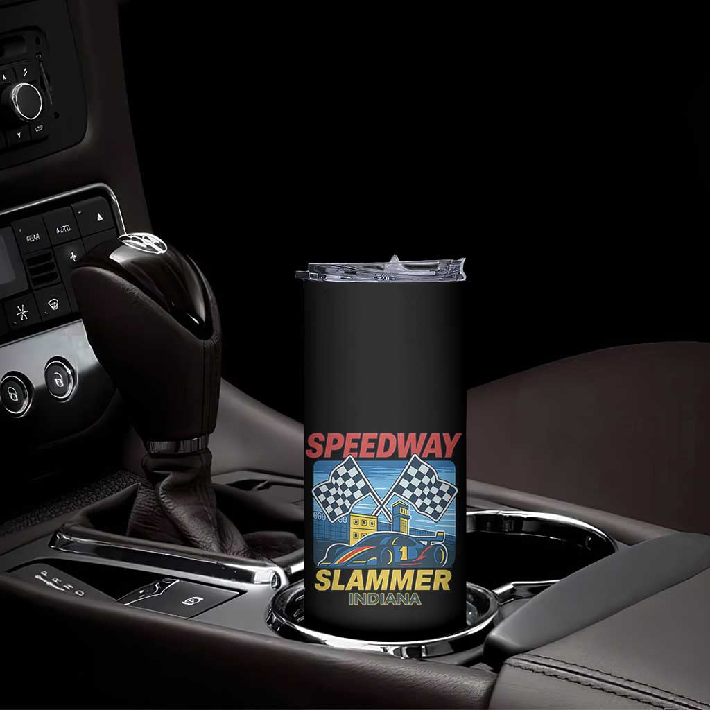 Speedway Slammer 2025 Skinny Tumbler Indiana Alcatraz Vintage Racing Graphic TS02 Print Your Wear