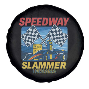 Speedway Slammer 2025 Spare Tire Cover Indiana Alcatraz Vintage Racing Graphic TS02 Print Your Wear