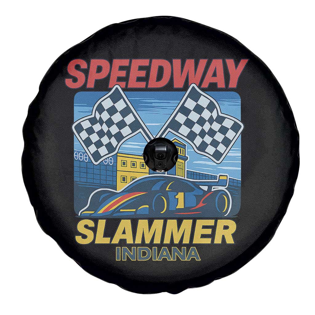 Speedway Slammer 2025 Spare Tire Cover Indiana Alcatraz Vintage Racing Graphic TS02 Print Your Wear