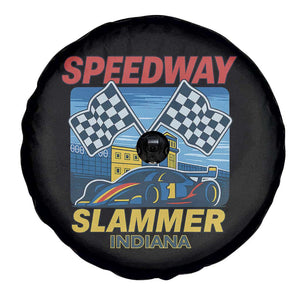 Speedway Slammer 2025 Spare Tire Cover Indiana Alcatraz Vintage Racing Graphic TS02 Print Your Wear