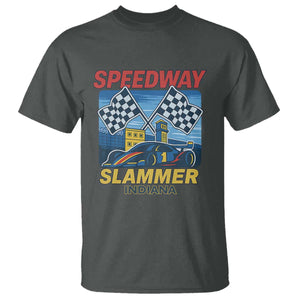 Speedway Slammer 2025 T Shirt Indiana Alcatraz Vintage Racing Graphic TS02 Dark Heather Print Your Wear