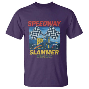 Speedway Slammer 2025 T Shirt Indiana Alcatraz Vintage Racing Graphic TS02 Purple Print Your Wear