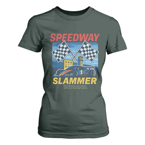 Speedway Slammer 2025 T Shirt For Women Indiana Alcatraz Vintage Racing Graphic TS02 Dark Forest Green Print Your Wear