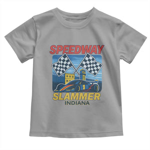 Speedway Slammer 2025 Toddler T Shirt Indiana Alcatraz Vintage Racing Graphic TS02 Sport Gray Print Your Wear