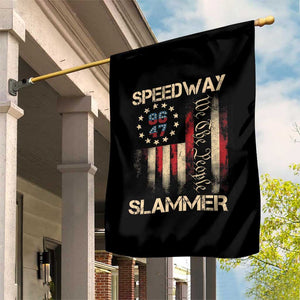 Speedway Slammer 2025 Garden Flag We The People Patriotic Distressed American Flag TS02 Print Your Wear