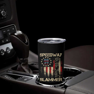 Speedway Slammer 2025 Tumbler Cup We The People Patriotic Distressed American Flag TS02 Print Your Wear