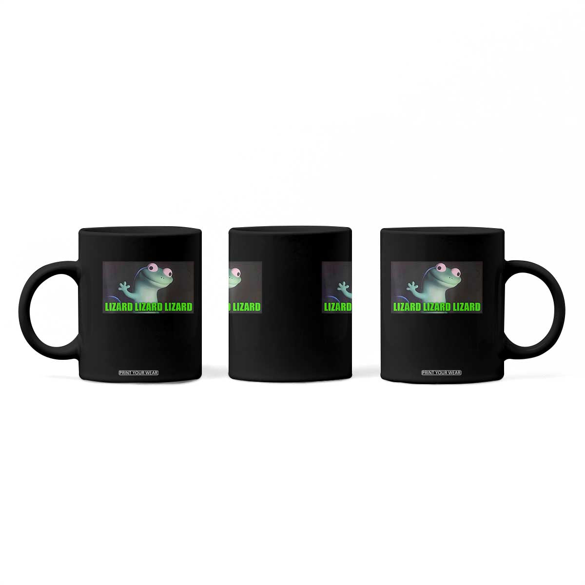 Funny Lizard Lizard Lizard Coffee Mug Weirdcore Gecko Meme TS02 Print Your Wear