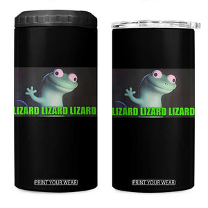 Funny Lizard Lizard Lizard 4 in 1 Can Cooler Tumbler Weirdcore Gecko Meme TS02 One Size: 16 oz Black Print Your Wear