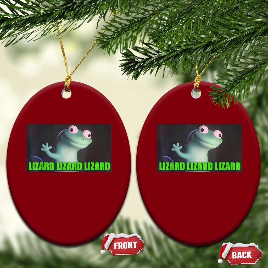 Funny Lizard Lizard Lizard Ceramic Ornament Weirdcore Gecko Meme TS02 Print Your Wear