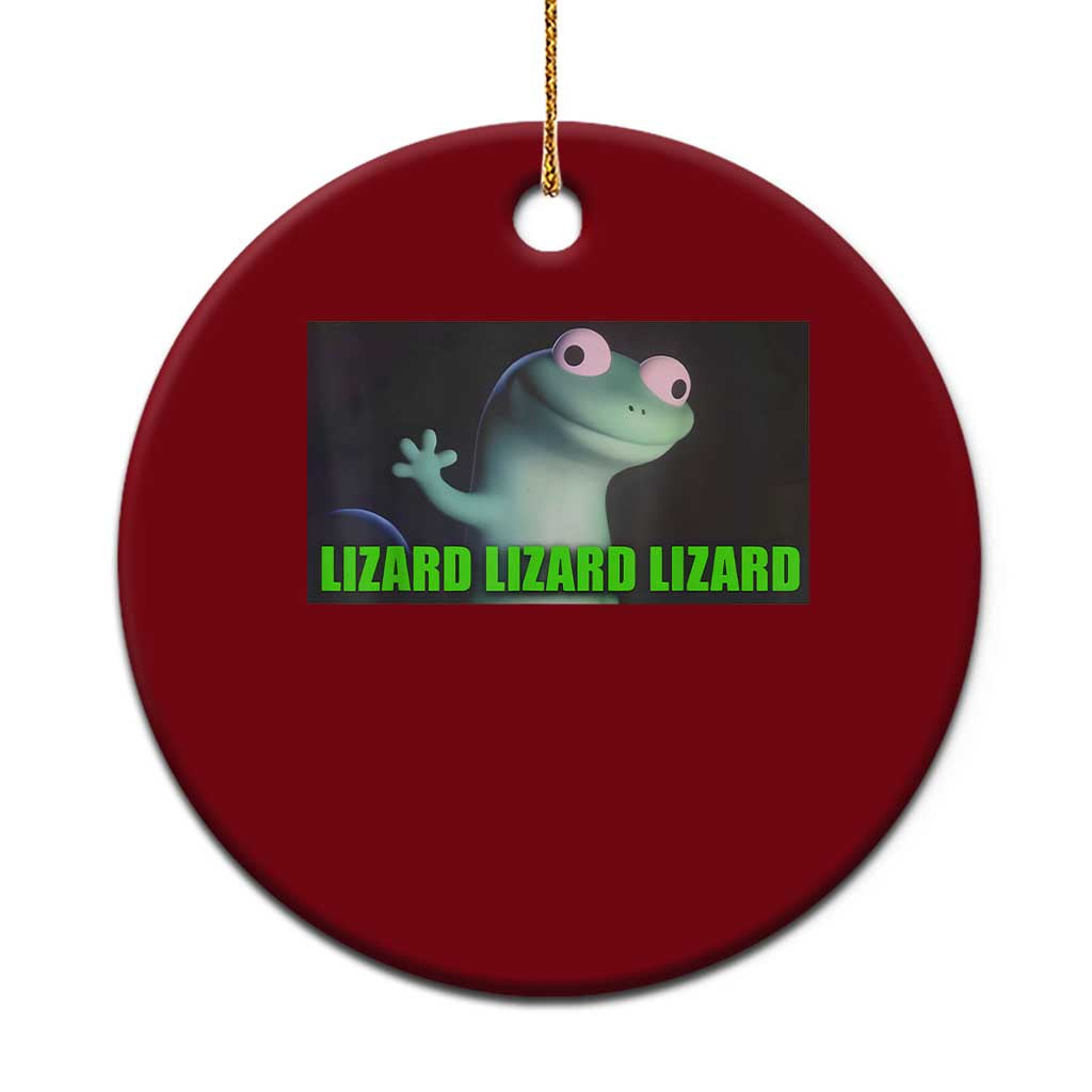 Funny Lizard Lizard Lizard Ceramic Ornament Weirdcore Gecko Meme TS02 1pc Red Print Your Wear