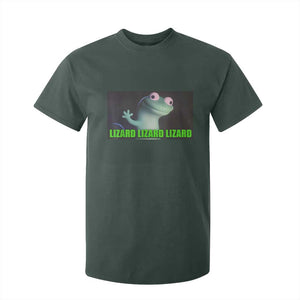 Funny Lizard Lizard Lizard T Shirt For Kid Weirdcore Gecko Meme TS02 Dark Forest Green Print Your Wear