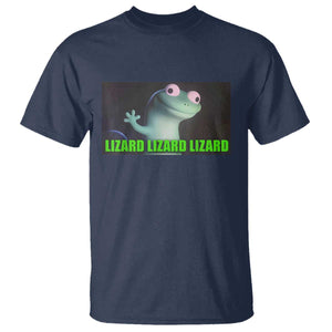 Funny Lizard Lizard Lizard T Shirt Weirdcore Gecko Meme TS02 Navy Print Your Wear