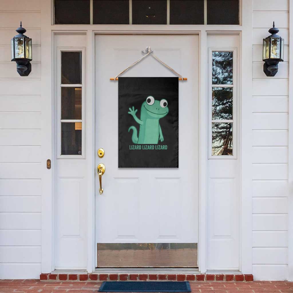 Funny Lizard Lizard Lizard Garden Flag Cute Gecko Reptile Meme TS02 Print Your Wear