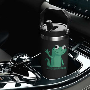Funny Lizard Lizard Lizard Flip Straw Tumbler Cute Gecko Reptile Meme TS02 Print Your Wear