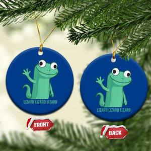 Funny Lizard Lizard Lizard Ceramic Ornament Cute Gecko Reptile Meme TS02 1pc Blue Print Your Wear