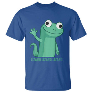 Funny Lizard Lizard Lizard T Shirt Cute Gecko Reptile Meme TS02 Royal Blue Print Your Wear