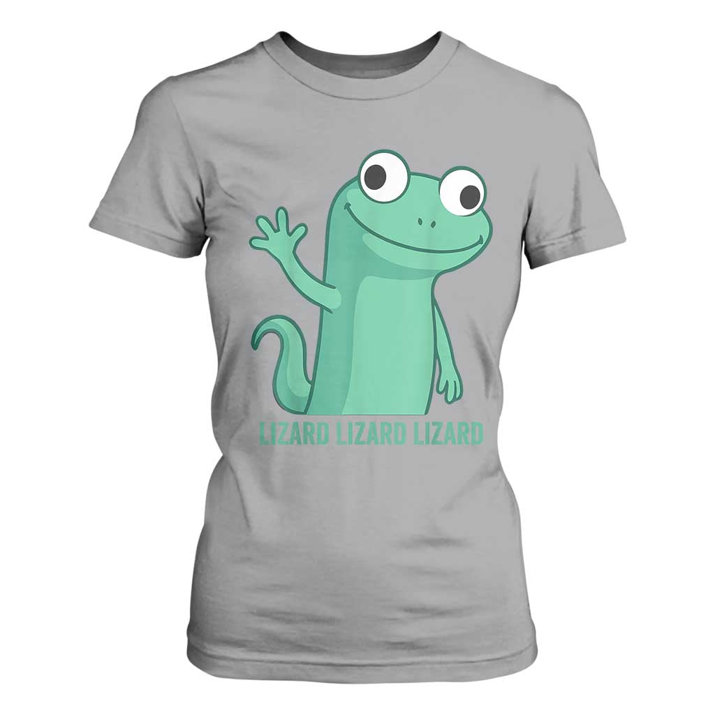 Funny Lizard Lizard Lizard T Shirt For Women Cute Gecko Reptile Meme TS02 Sport Gray Print Your Wear