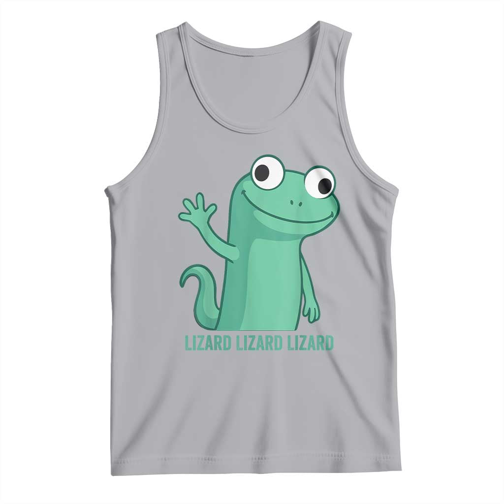 Funny Lizard Lizard Lizard Tank Top Cute Gecko Reptile Meme TS02 Athletic Heather Print Your Wear