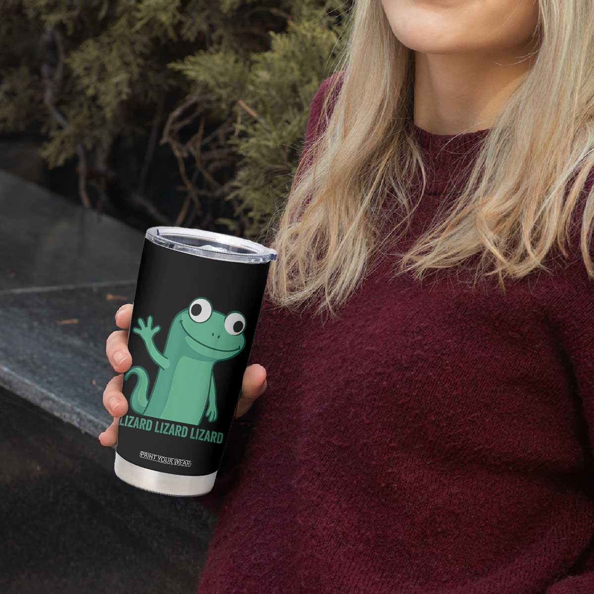 Funny Lizard Lizard Lizard Tumbler Cup Cute Gecko Reptile Meme TS02 Print Your Wear