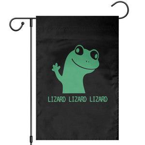 Funny Lizard Lizard Lizard Garden Flag Weirdcore Gecko Reptile Meme TS02 Black Print Your Wear