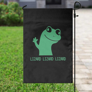 Funny Lizard Lizard Lizard Garden Flag Weirdcore Gecko Reptile Meme TS02 Print Your Wear