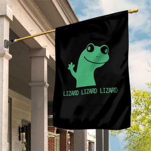 Funny Lizard Lizard Lizard Garden Flag Weirdcore Gecko Reptile Meme TS02 Print Your Wear