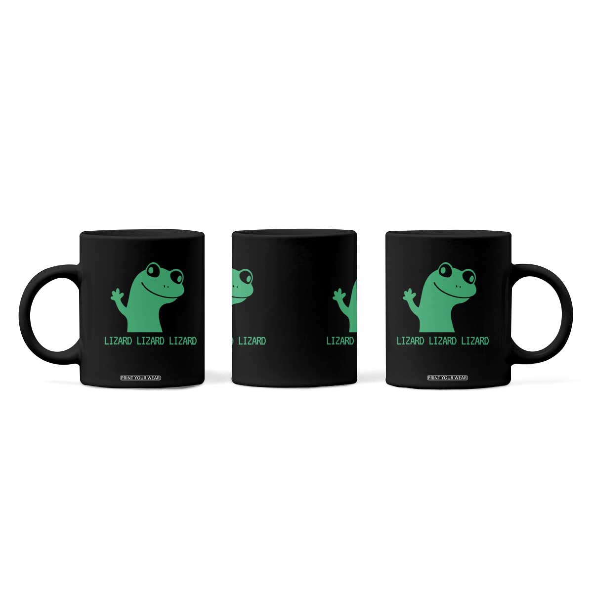 Funny Lizard Lizard Lizard Coffee Mug Weirdcore Gecko Reptile Meme TS02 Print Your Wear