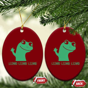 Funny Lizard Lizard Lizard Ceramic Ornament Weirdcore Gecko Reptile Meme TS02 Print Your Wear